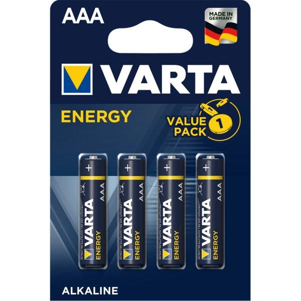 Elem AAA mikro LR03 Energy 4 db/csomag, Varta 