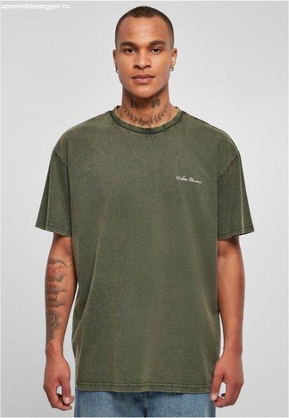 Urban Classics Oversized Small Embroidery Tee bottlegreen