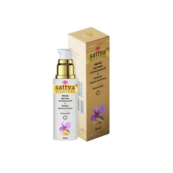 Pro-Age nappali krém - Kumkumadi, Bakuchiol és Szójabab - 50 ml - Sattva
Ayurveda