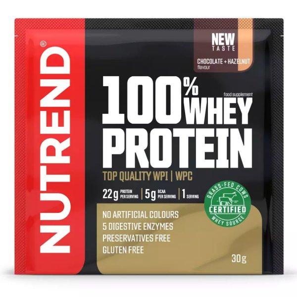 NUTREND 100% Whey Protein 30g Chocolate+Hazelnut