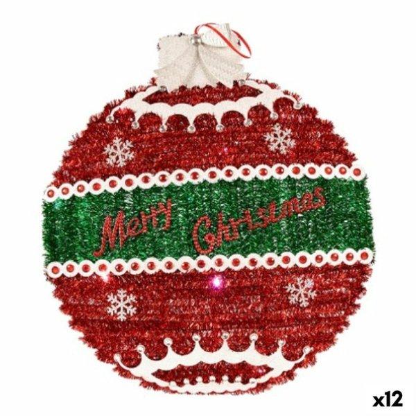 Karácsonyfagömb medál Karácsonyi dísz Tinsel LED Fény Fehér Piros
polipropilén PET 40 x 5,5 x 40 cm (12 egység) MOST 71813 HELYETT 56501
Ft-ért!