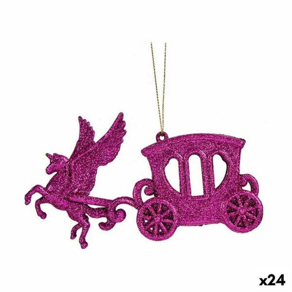 Karácsonyfagömb Mágikus Kocsi Fukszia Műanyag Glitter 15 x 8,5 x 4,5 cm (24
egység) MOST 35353 HELYETT 21694 Ft-ért!