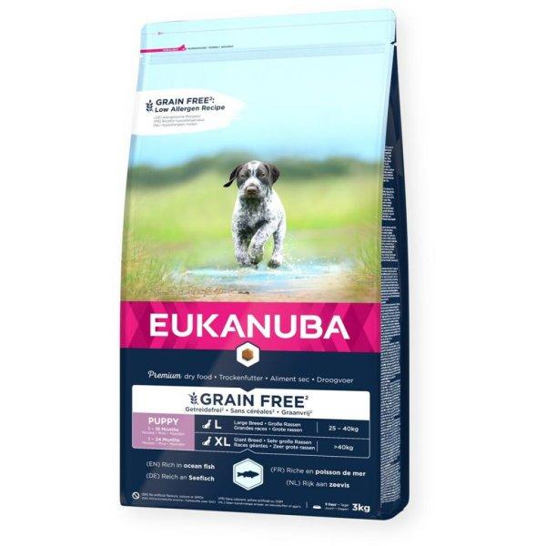 Takarmány Eukanuba Puppy large breed grain free ocean fish Hal 3 Kg MOST 15832
HELYETT 10657 Ft-ért!