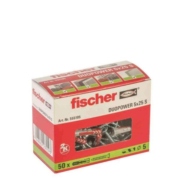 Fali dugók és csavarok Fischer DUOPOWER 555105 Ø 5x25 mm (50 egység) MOST
7355 HELYETT 4514 Ft-ért!