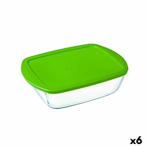 Négyszögletes uzsonnás doboz fedéllel Pyrex Cook & Store Zöld 1,1 L 23 x 15
x 7 cm Szilikon Üveg (6 egység) MOST 49948 HELYETT 37585 Ft-ért!