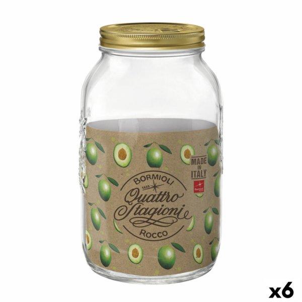 Élelmiszer tartósító tartály Bormioli Rocco Quattro Stagioni Átlátszó
Üveg (6 egység) (3,8 L) MOST 43823 HELYETT 32980 Ft-ért!