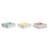 Szalvtatart DKD Home Decor Vichy Sweet Fm Alumnium Fa MD