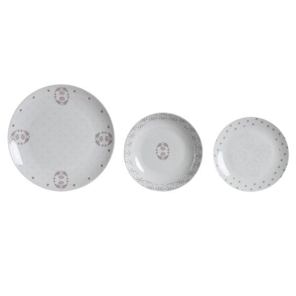 Edénykészlet DKD Home Decor Fehér Rózsaszín Porcelán Scandi 18 Darabok 27
x 27 x 3 cm MOST 61124 HELYETT 38676 Ft-ért!