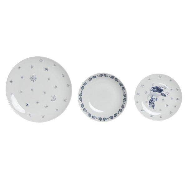 Edénykészlet DKD Home Decor Kék Fehér Porcelán 18 Darabok 27 x 27 x 3 cm
MOST 61124 HELYETT 38676 Ft-ért!
