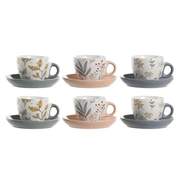 Csésze Szett Alátétekkel DKD Home Decor Kék Szürke Többszínű Világos
rózsaszín Porcelán 90 ml 11 x 11 x 2 cm (3 egység) MOST 31780 HELYETT 18602
Ft-ért!