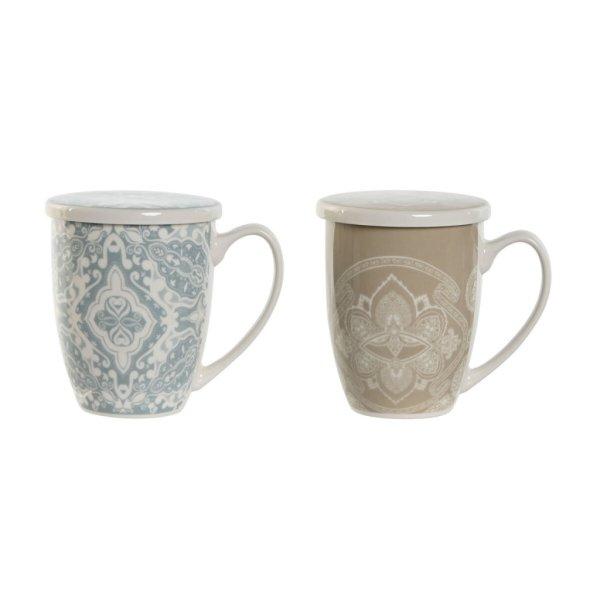 Bögre teaszűrővel Home ESPRIT Kék Bézs szín Rozsdamentes acél Porcelán
380 ml (2 egység) MOST 12684 HELYETT 7590 Ft-ért!