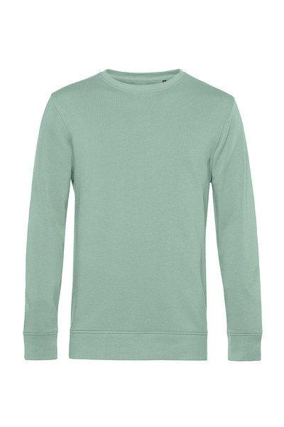 B&C WU31B férfi Organic INSPIRE kerek nyakú pulóver S-XXL SAGE