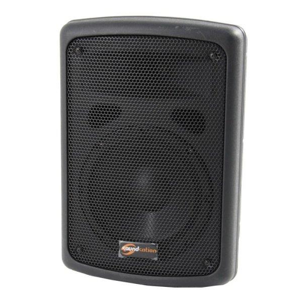 Soundsation SPWM-08A 80W kétutas aktív hangfal 8″ mélyhangszóróval és
falitartóval