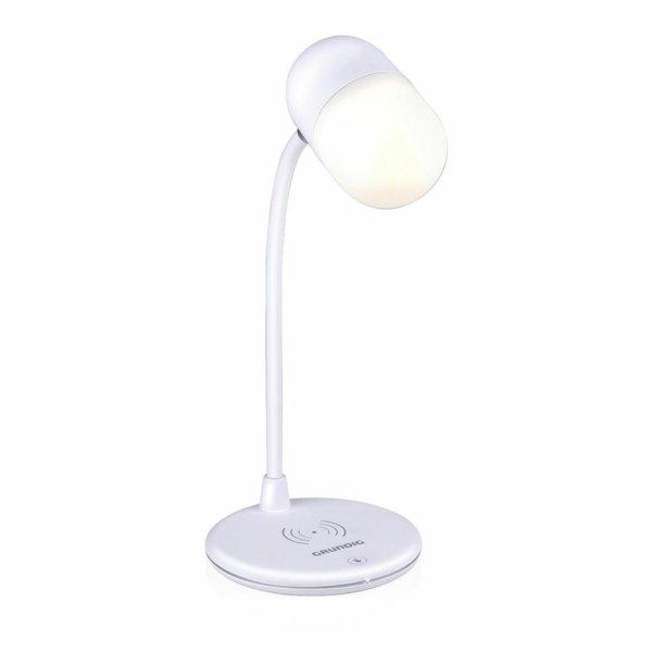 LED-es lámpa hangszóróval és vezeték nélküli töltővel Grundig Fehér 10
W 50 lm Ø 12 x 26 cm Műanyag 3 az 1 MOST 27225 HELYETT 18991 Ft-ért!