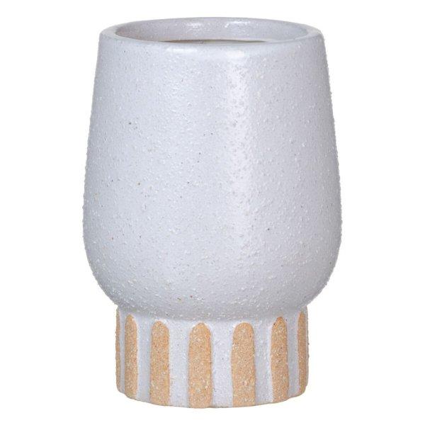 Váza Fehér Kerámia 12,5 x 12,5 x 18 cm MOST 11493 HELYETT 6879 Ft-ért!