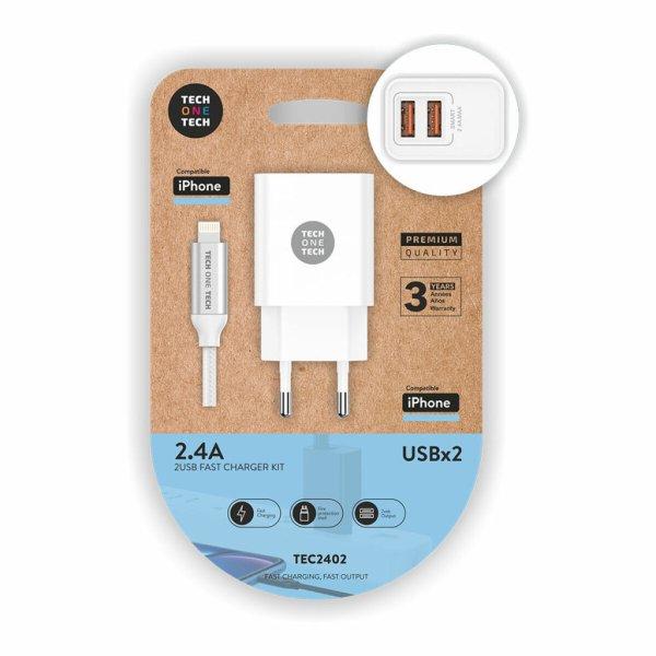 Fali töltő + Világító MFI Kábel Tech One Tech TEC2402 Dupla Lightning MOST
11756 HELYETT 6598 Ft-ért!