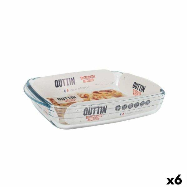 Kemencés ételeknek való tartó Quttin Üveg Négyszögletes 1,9 L 28 x 19,9 x
5 cm (6 egység) MOST 29236 HELYETT 17800 Ft-ért!