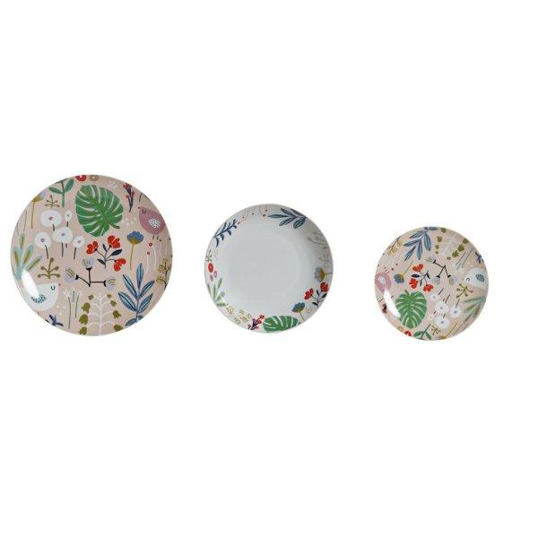 Edénykészlet DKD Home Decor Többszínű Porcelán цветя Városi /
szabadidő 27 x 27 x 3 cm 18 Darabok (18 pcs) MOST 59577 HELYETT 37701 Ft-ért!