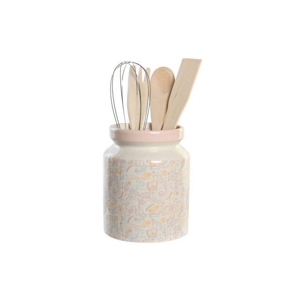 Fazék konyhai eszközökhöz DKD Home Decor Rózsaszín Fém Fehér Dolomite Fa
MDF 12 x 12 x 25 cm (5 egység) MOST 8925 HELYETT 5341 Ft-ért!