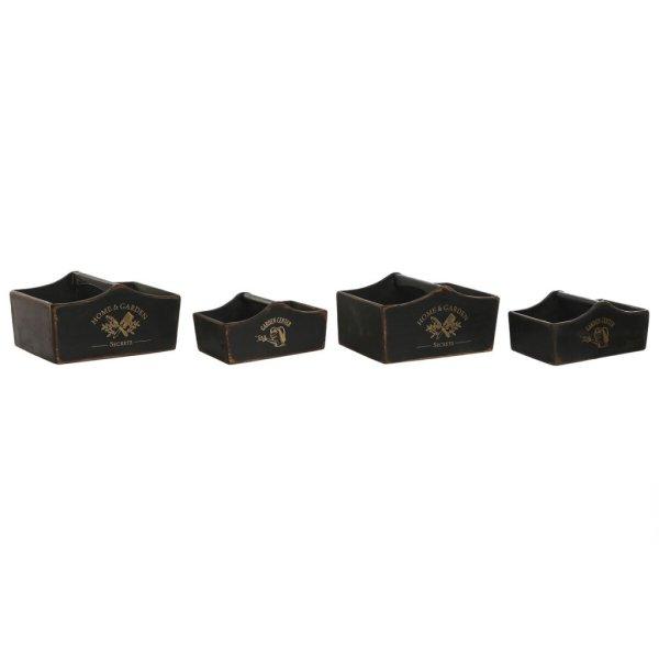 Tálca készlet Home ESPRIT Fekete Lucfenyő 35 x 22 x 18 cm MOST 40365 HELYETT
23621 Ft-ért!