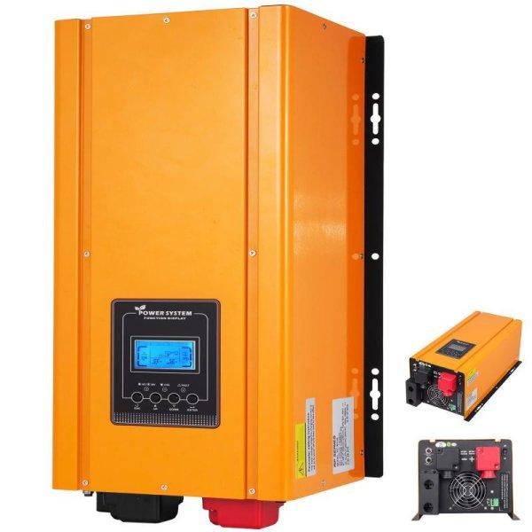 Inverter feszültség átalakító 3000 W-os, 12 V-os tiszta szinuszhullámú
inverter 230 V-os kimenettel, 9 kW csúcsteljesítmény LCD kijelző