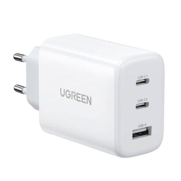 UGREEN CD275 töltő, 2x USB-C, 1x USB, 65W (fehér)