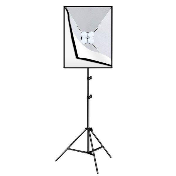 Stúdió készlet Puluz Softbox LED 50x70cm, állvány, LED izzók 4 db PU5071EU