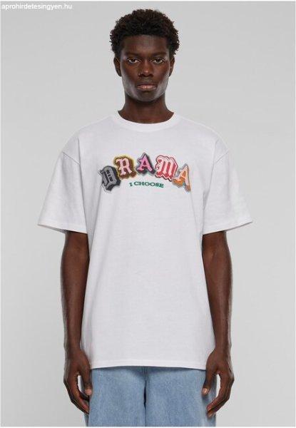 Mr. Tee Drama I choose Heavy Oversize Tee white