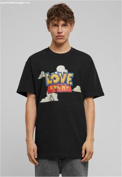 Mr. Tee Love Story Heavy Oversize Tee black