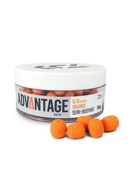 Daiwa Advantage Baits Semi Buoyant 6/8mm 30g Hookbait Orange Chocolate
(13300-100)