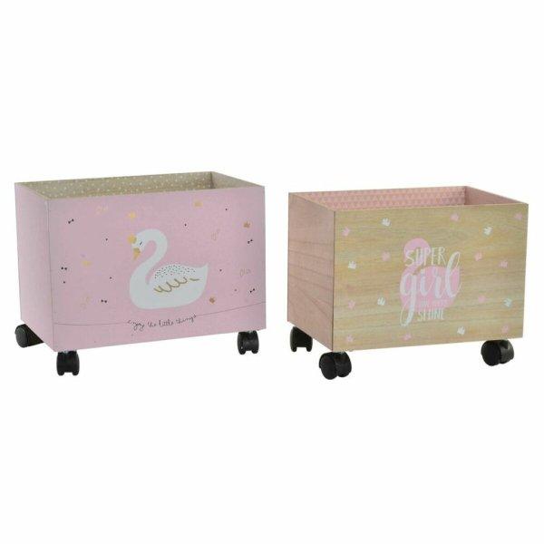 Dekoratív doboz DKD Home Decor Többszínű Természetes Világos rózsaszín
Fa Hattyú 39 x 26 x 31 cm MOST 44836 HELYETT 26242 Ft-ért!