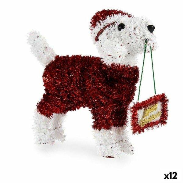 Dekoratív Figura Kutya Tinsel Fehér Piros polipropilén PET 9 x 23 x 29,5 cm
(12 egység) MOST 47233 HELYETT 32186 Ft-ért!