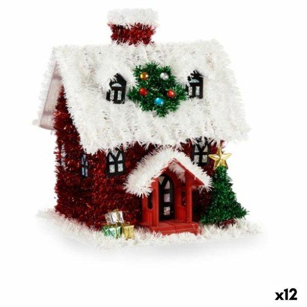 Dekoratív Figura Ház Tinsel Fehér Piros polipropilén PET 19 x 24,5 x 19 cm
(12 egység) MOST 51596 HELYETT 40594 Ft-ért!