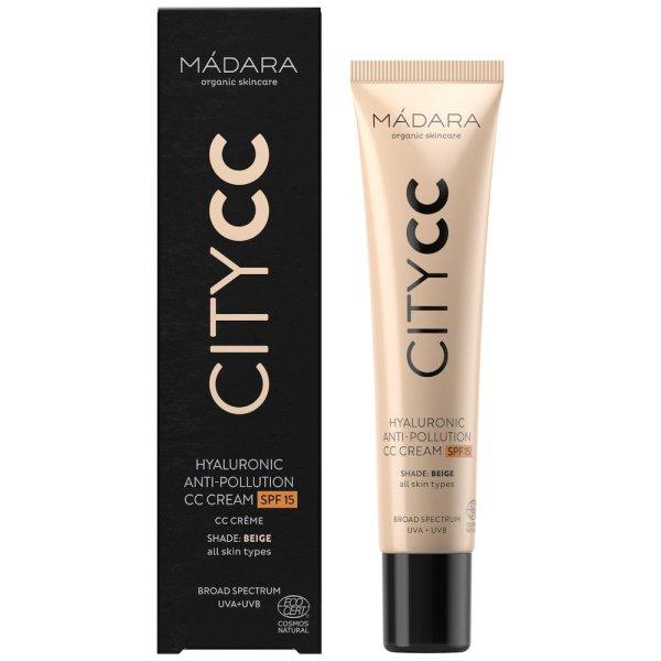 MÁDARA CC krém SPF 15 Beige Citycc (Hyaluronic Anti-Pollution Cc
Cream) 40 ml