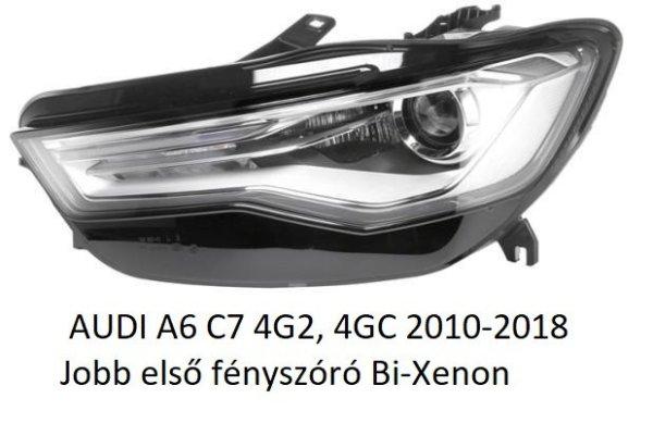  AUDI A6 C7 4G2, 4GC 2010-2018 Jobb első fényszóró Bi-Xenon