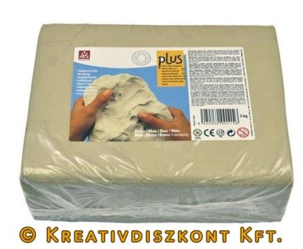 Plus® Levegőn száradó agyag fehér 5 kg