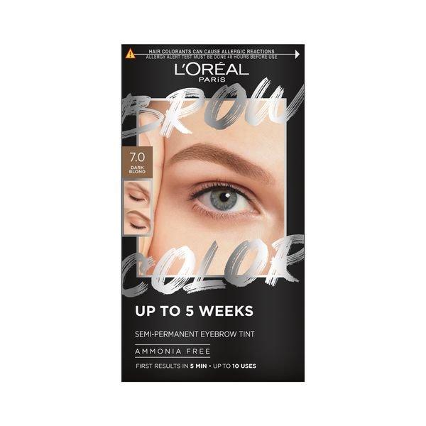 L´Oréal Paris Semi-permanens szemöldökfesték Brow Color
(Semi-Permanent Eyebrow Tint) 7.0 Dark Blond