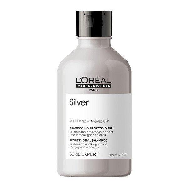 L´Oréal Professionnel Ezüst sampon ősz és fehér
hajszálakra Magnesium Silver (Neutralising Shampoo For Grey And White Hair)
300 ml