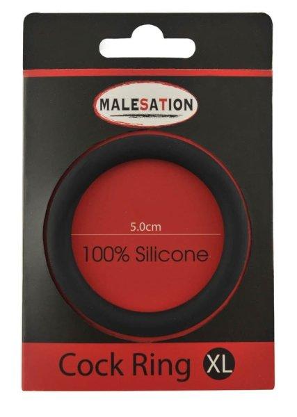  Malesation Silicone Cock Ring Black XL 