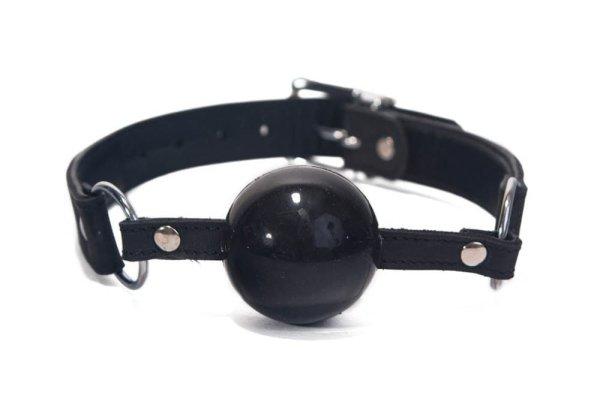  Silicone Ball Gag Black 