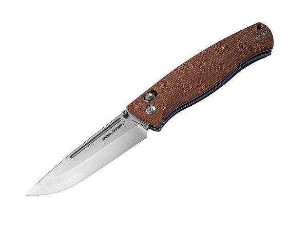 Real Steel Pathfinder Scandi 14C28N Brown Micarta 7851B