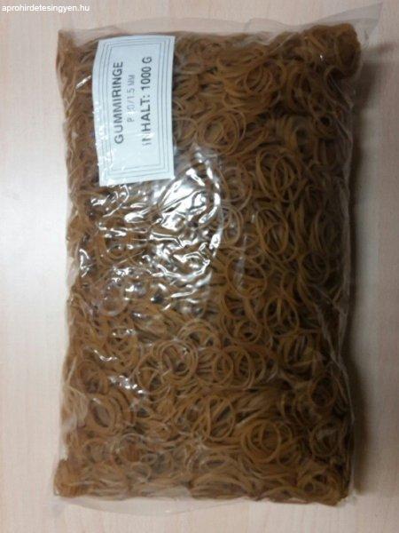 Gumigyűrű / postázó gumi 20 / 1,5mm natúr 1 kg/csomag 