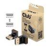 Club3D DisplayPort Male to DisplayPort 1.4 Female 90 Degree 