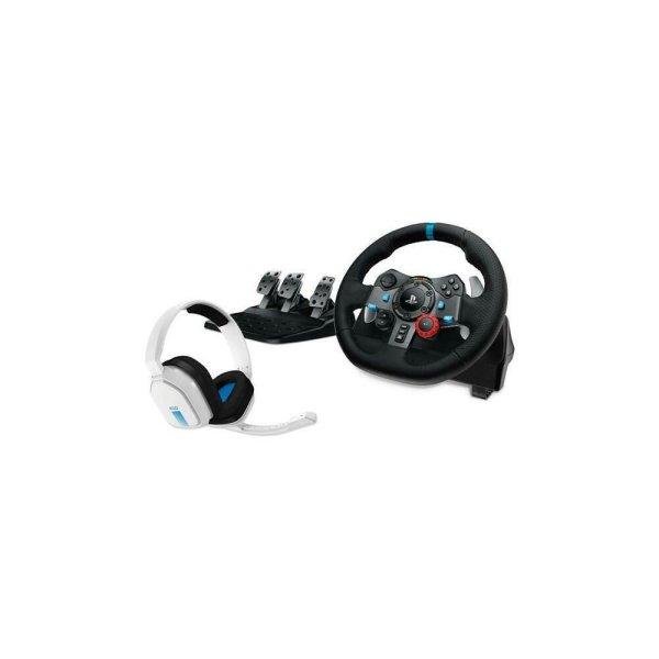 Logitech G29 Driving Force USB Kormány Black + Astro A10 Gaming headset White