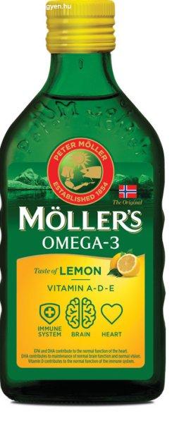 Möllers omega-3 halolaj étrend-kiegészítő a, d és e-vitaminnal, citrom
ízesítéssel 250 ml