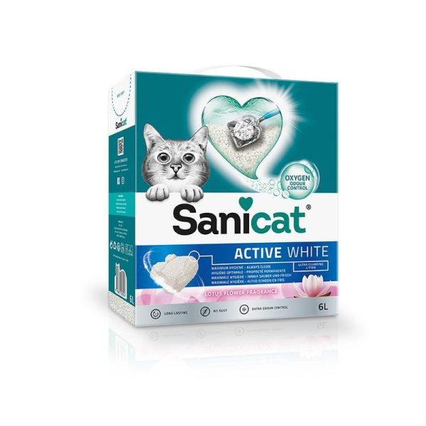 Sanicat macskaalom Active White Lotus Flower ultra csomósodó fehér bentonit
6l