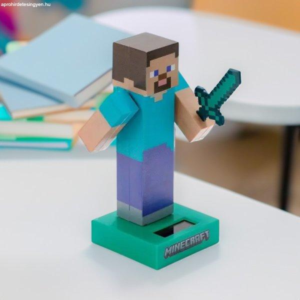 Minecraft Steve napelemes figura