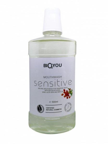 Bio2you natúr szájvíz sensitive aloe vera, homoktövis, mentaolaj és zsálya
kivonattal 500 ml