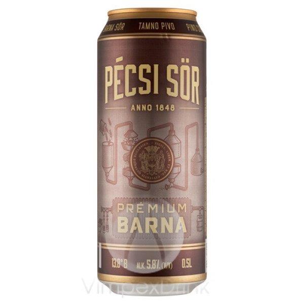 Pécsi Prémium Barna 0,5l DOB 5,8%-DRS