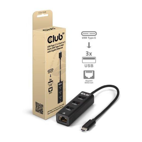 Club3D USB Gen2 Type-C PD Charging Hub to 2x Type-C 10G ports and 2x USB Type-A
10G ports